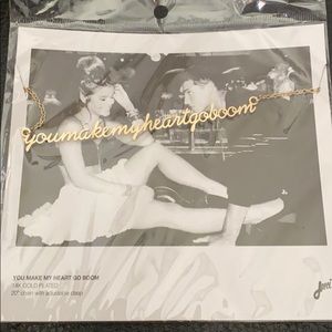 You make my heart go boom necklace